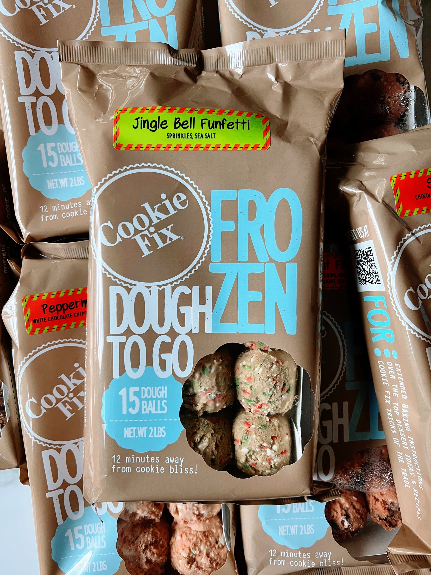 Jingle Bell Funfetti Frozen Dough